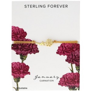 SHINE by Sterling Forever Sterling Silver Birth Flower Bolo Bracelet - 1 of 3