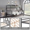 Kumasinova Bunk Bed,Wood Bunk Bed Frame with High Guardrail,Ladder,Twin Size Bed Frame for Kids Teens,No Box Spring Needed - 4 of 4