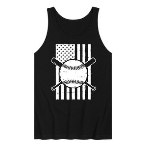Men's - Instant Message - Baseball Flag Graphic Tank Top - 1 of 4