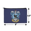 Harry Potter Ravenclaw Painted Crest Makeup Cosmetic Bag Organizer Pouch - 4 of 4