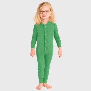 City Threads USA-Made Kids' Soft & Cozy Thermal Union Suit - Boys/Girls/Infants/Toddlers One-Piece Christmas Outfit - 1 of 4