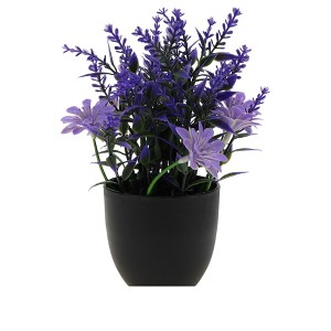 Unique Bargains Artificial Tree Greenery Plant Plastic 2.76"x2.76"x7.09" 1 Pc - 1 of 4