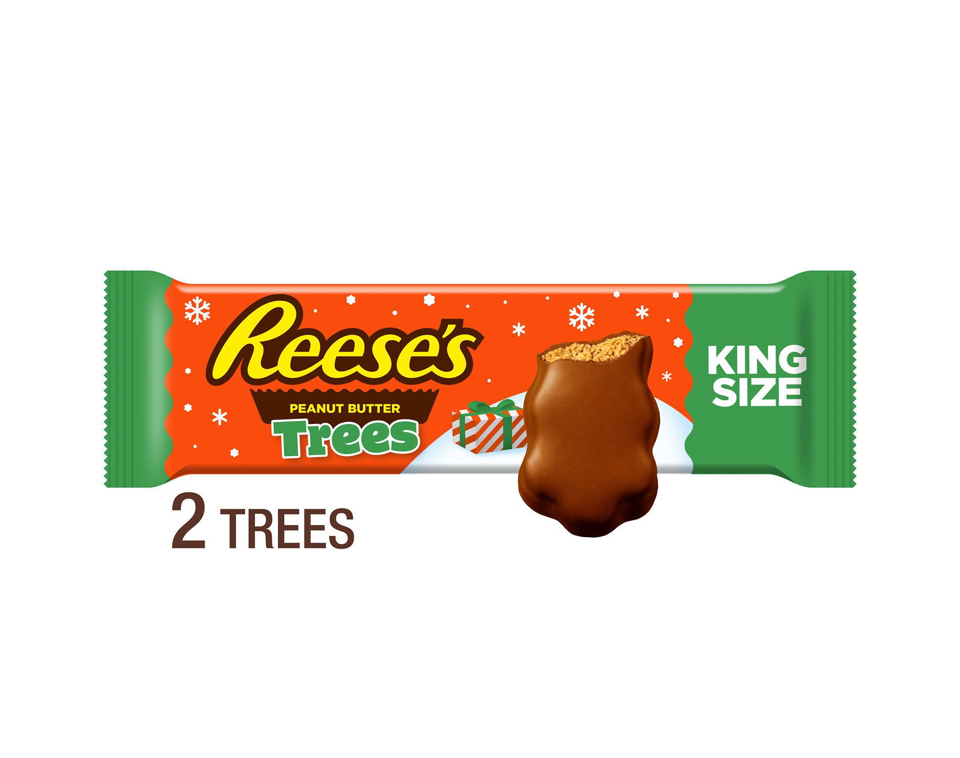Reese's Peanut Butter Trees Christmas Candy Stocking Stuffers King Size - 2.4oz/2ct