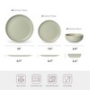 12-Piece Stoneware Dinner Plate and Bowl Set Stackable Matte Glaze 4-Person Kitchenware - 2 of 4