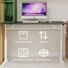 INFURNIC Desks Adjustable Standing Desk with Crank for Easy to Assemble Sturdy and Durable Multi Purpose, Grey, 47.24"*23.62"*35.43" - 4 of 4