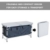 47" Portable Camping Table Aluminum Picnic Folding Camping Table with Carrying Handle and Storage Organizer - 4 of 4