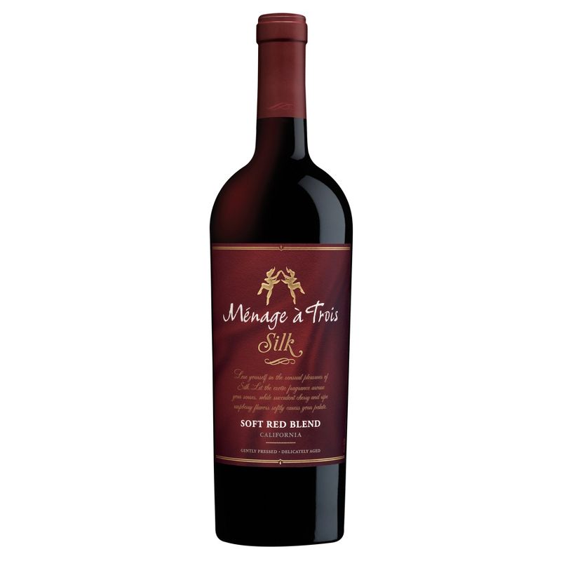 M&#233;nage &#224; Trois Silk Red Blend Wine - 750ml Bottle, 1 of 8