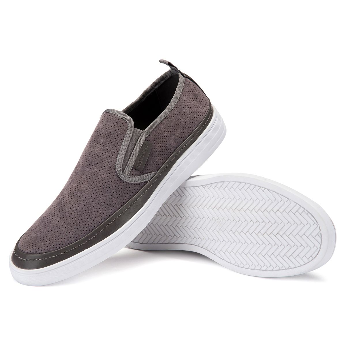 Mio Marino - Men's Suede Slip-On Fashion Sneaker - thumbnail 5