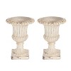 Christopher Knight Home Jane Outdoor Mid-Century Modern Handcrafted Garden Urn (Set of 2) - 2 of 4
