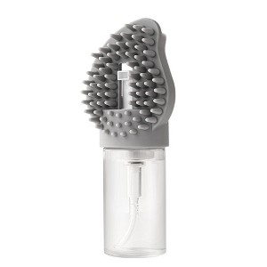 BABYYER Pet Shedding Brush, Pet Bath Brush with Soap Dispenser, Pet Grooming Comb with Ergonomic Handle for Cats and Dogs Remove Loose Hair - 1 of 4