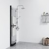 VidaXL Foldable Walk-in Shower Wall Half Frosted ESG Glass 39.4 in.x74.8 in. - 3 of 4