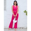 Casual Linen Womens 2 Piece Suits Waistcoat Custom Summer Linen Vest+Pant - 4 of 4