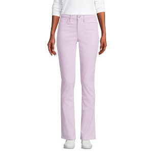 Lands' End Lands' End Women's Mid Rise Straight Leg Corduroy Pants - 1 of 4