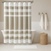 Harbor Stripe Yarn Dyed Cotton Blend Shower Curtain - 4 of 4