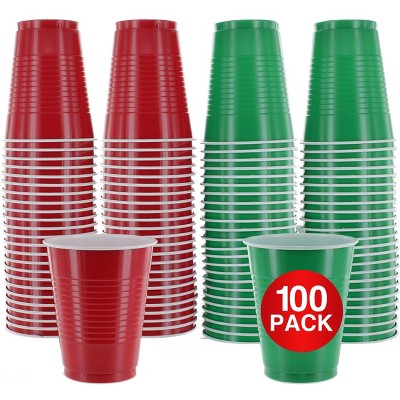 SparkSettings Disposable Plastic Cups 18oz, 50 Pack