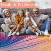 Large Washable Modern Abstract Area Rug, Non-Slip Low Pile Soft Carpet for Living Room, Dining Room, Office - 2 of 4