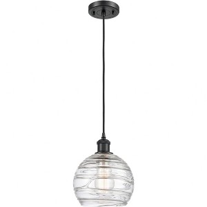 Ballston - 1 Light Athens Deco Swirl Mini Pendant In IndustrialStyle-10 Inches Tall and 8 Inches Wide - 1 of 1
