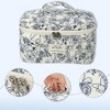 Unique Bargains Women's Quilted Makeup Bag Large Capacity Cosmetic Bag White 2 Pcs - 3 of 4