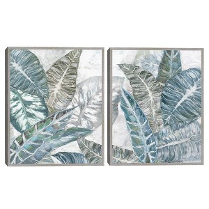 Masterpiece Art Gallery 22"x28" Coastal Floral in Blue I and II Wall Art - 1 of 4