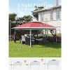 13x13 FT Gazebo Tent Outdoor Pop Up Canopy Tent with Netting, Adjustable Height Instant Gazebos for Patio Garden Backyard - 4 of 4
