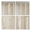 PAGED Palm Leaf Burnout Sheer Curtains,Window Curtain Panels with Grommet Top,Curtains for Living Room,Bedroom - 3 of 4