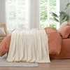 Snuggle Sac Fuzzy Cozy Reversible Microfiber Blanket,Ultra Soft Knit Throw,Solid Plush Design - 4 of 4