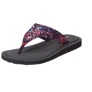 Comfortview Women's The Sylvia Soft Footbed Thong Slip On Sandal (Wide Widths Available) - 1 of 4