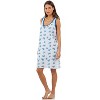 Casual Nights Women's Cotton Sleeveless Nightgown Chemise - 2 of 4
