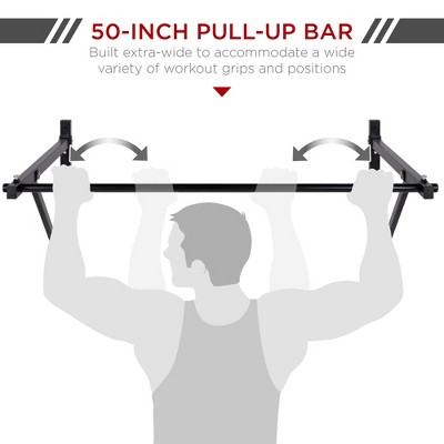 Heavy Duty Chin Pull Up Wall Mount Bar Exercise Fitness Gym Home Mounted 