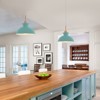 Rennnsan Veorix 11"W 1-Light Dome Wood Modern Dimmable Pendant - 2 of 4
