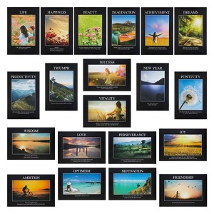 The Gifted Stationery 20-Pack Demotivational Poster for Office Decoration, 13x19 in Inspirational Home Wall Art, Funny Gift, Self Motivational Quotes - 1 of 4