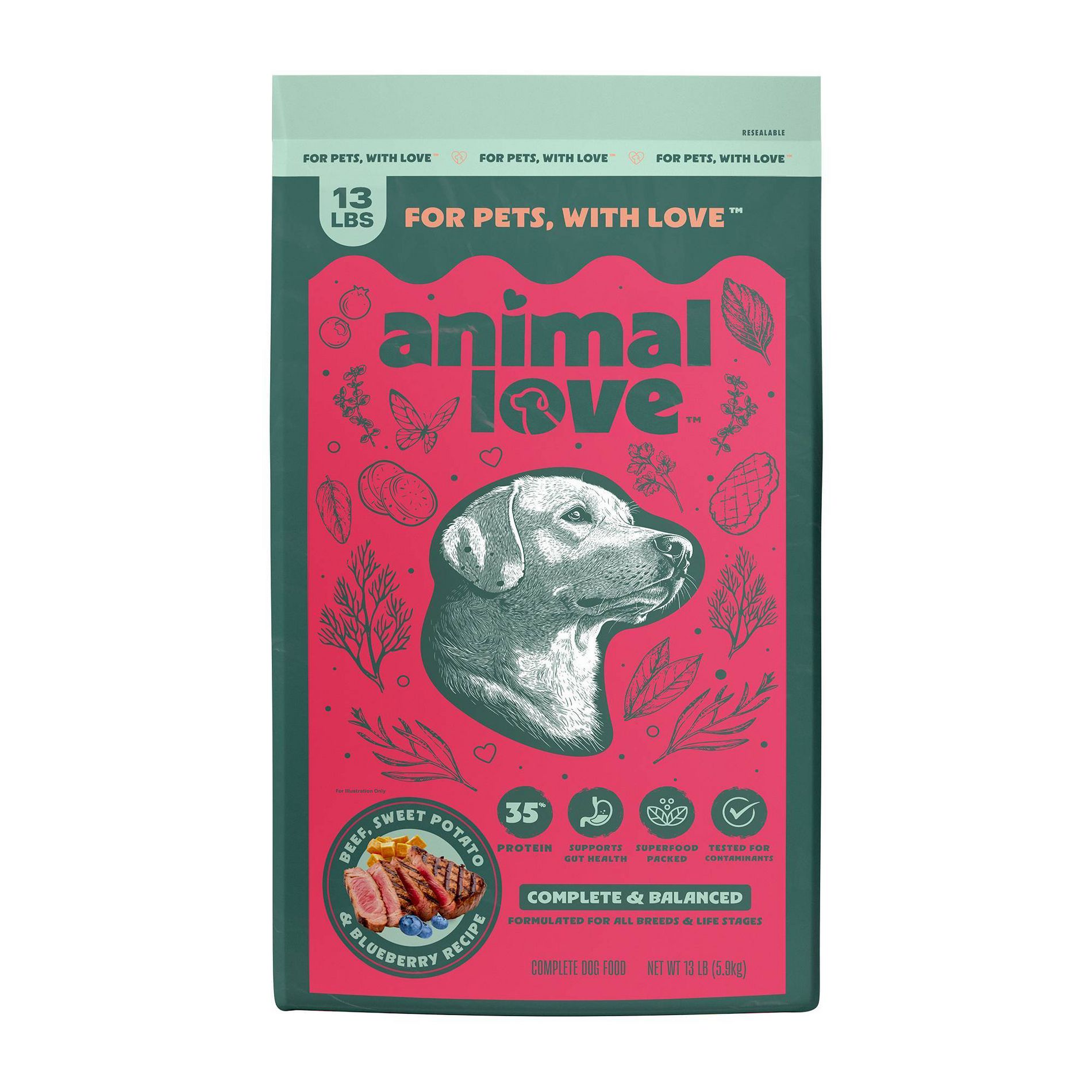 Animal Love Flavor Dry Dog Food