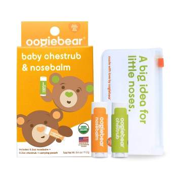 oogiebear Organic Mini Nosebalm and Chestrub Baby Care Kit