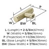 Amerock Bronx Cabinet or Furniture Knob - 4 of 4