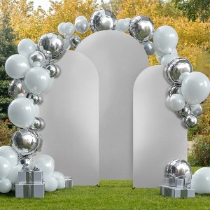 Arch Backdrop Cover 6ft Stretchy Backdrop Gradient Color Undersea Arched Stand Covers for Birthday Wedding Birthday Party Decoration, Multicolored - 1 of 4