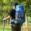60L Hiking Camping Backpack with Rain Cover, Waterproof Large Capacity Outdoor Sport Travel Daypack - 3 of 4
