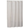 Hopscotch Polyester/Cotton Shower Curtain Cream - Saturday Knight Ltd: Dobby Weave, Buttonhole Top, Machine Washable - 2 of 3