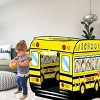 Etokfoks Pop Up School Bus Tent for Kids Indoor Outdoor Playhouse Large Windows Basketball Hoops Easy Setup Fits 2 to 3 Children Ages 3 Plus 1 Piece - 2 of 4
