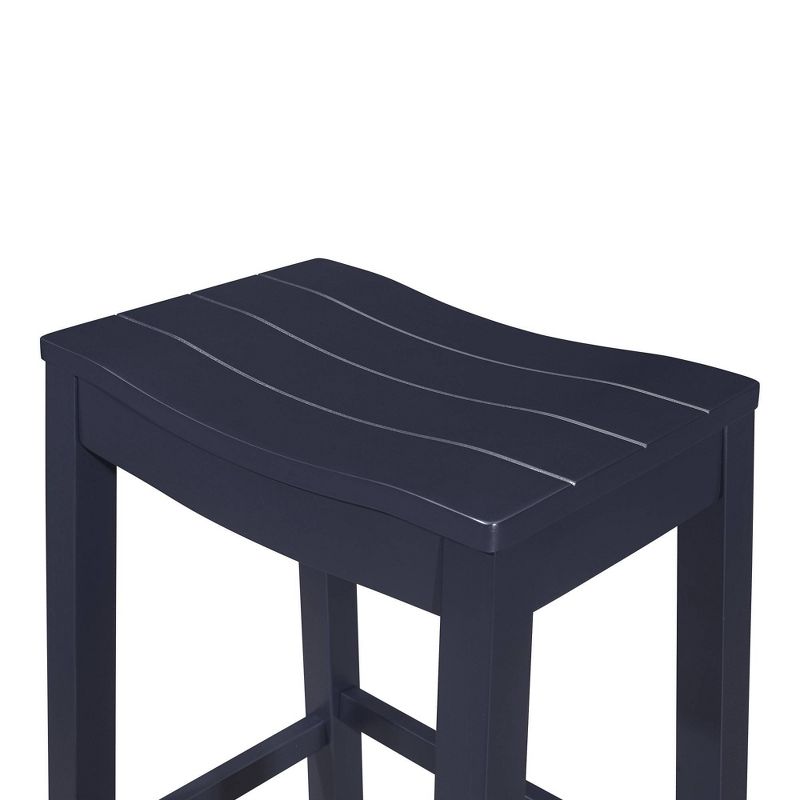 Fiddler Backless Wood Counter Height Barstool Navy - Hillsdale Furniture, 4 of 16