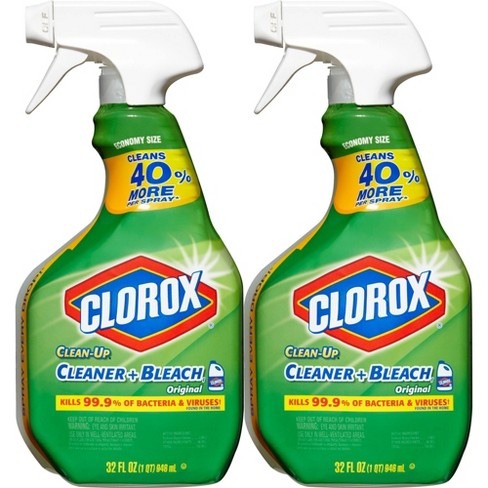 Clorox Clean Up Cleaner Bleach Spray Original 32 Fl Oz 2pk