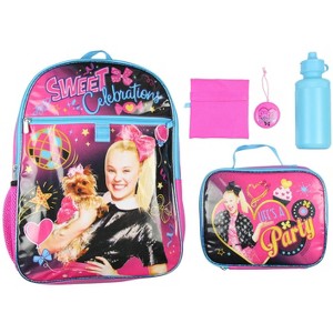 Nickelodeon Jojo Siwa Life's A Party Sweet Celebrations Graphic Backpack 5 PC Mega Set Pink - 1 of 4