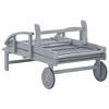 vidaXL Patio Sun Lounger Gray Solid Acacia Wood - 4 of 4