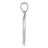 Black Bow Jewelry 14k White Gold Hollow Oval Miraculous Medal Pendant - 2 of 4