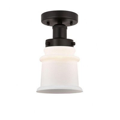 Canton - 1 Light Semi-Flush Mount In Industrial Style-9.25 Inches Tall and 5.25 Inches Wide