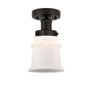 Canton - 1 Light Semi-Flush Mount In Industrial Style-9.25 Inches Tall and 5.25 Inches Wide - 1 of 1