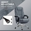 TiramisuBest Polyester Executive Office Chair with Foot Rest, 6 - Point Vibration, Heat, Recline, Swivel, Adjustable Height, Gray - 4 of 4