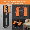 Foldable Pilates Floor Board for Gym Home,At Home Pilates Board for Home Workout,Slide Boards for Beginners Exercise,Ab Workout Machine, - 2 of 4
