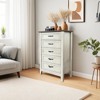 5 Drawers Dresser for Bedroom, Wood Rustic Tall Chset of Drawers, Farmhouse Dresser Chests with Storage Organizer - 4 of 4