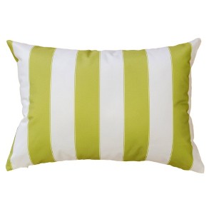 TopComfy Support Pillow Horizon Stripe Weather Resistant Cozy Soft for Patio and Indoor, Green, 17"*17"*10" - 1 of 4