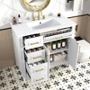 GDFStudio Ula 36" Pinewood Bathroom Vanity with Sink and Adjustable Shelf - 2 of 4